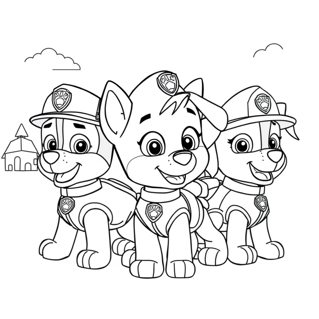 Kolorowanka Psiego Patrolu