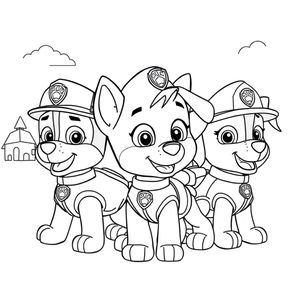 Libro de Colorear de Patrulla Canina