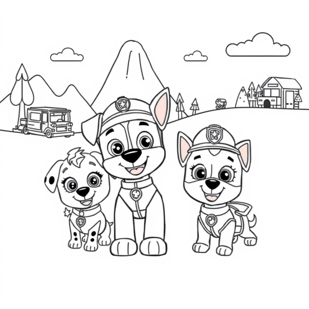 Libro para Colorear de PAW Patrol