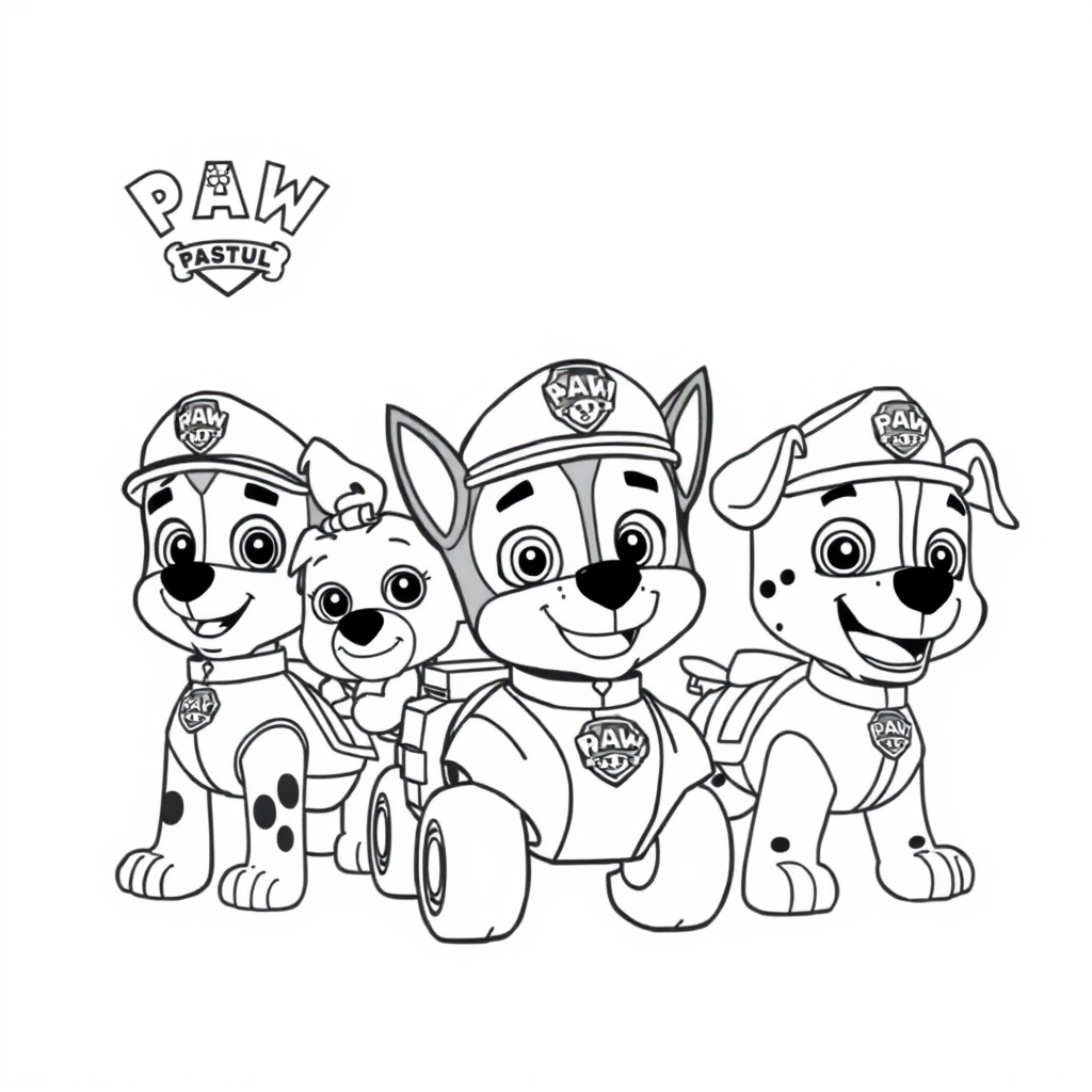 Libro de Colorear: Academia de Cachorros PAW Patrol