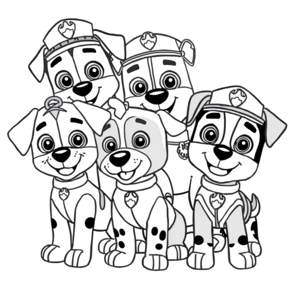 Libro para Colorear de PAW Patrol