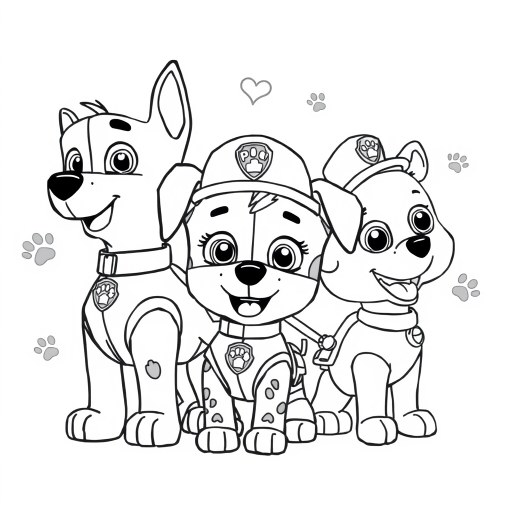 Kolorowanka Psi Patrol