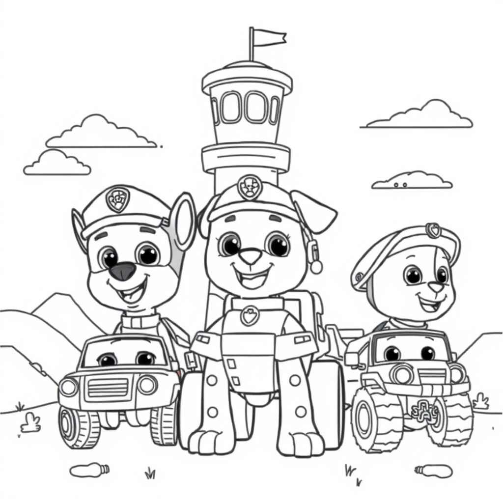 Libro para Colorear PAW Patrol