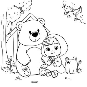 Libro para Colorear de Masha y el Oso