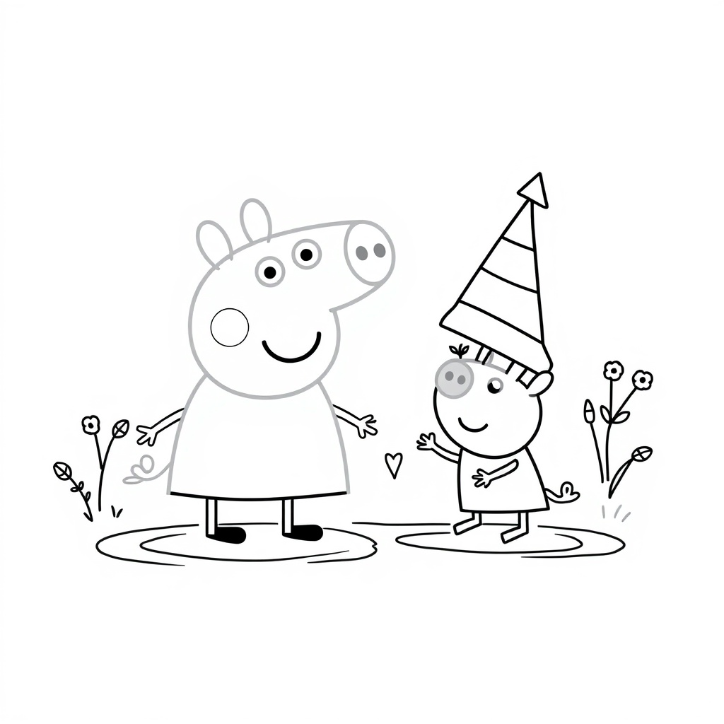 Libro para colorear de Peppa Pig