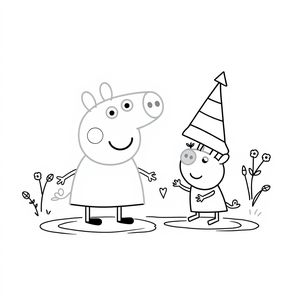 Libro para colorear de Peppa Pig