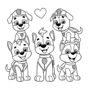 Libro para Colorear - Patrulla de Cachorros