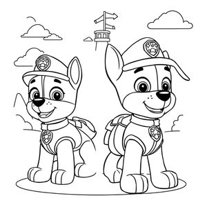 Libro para Colorear de La Patrulla Canina