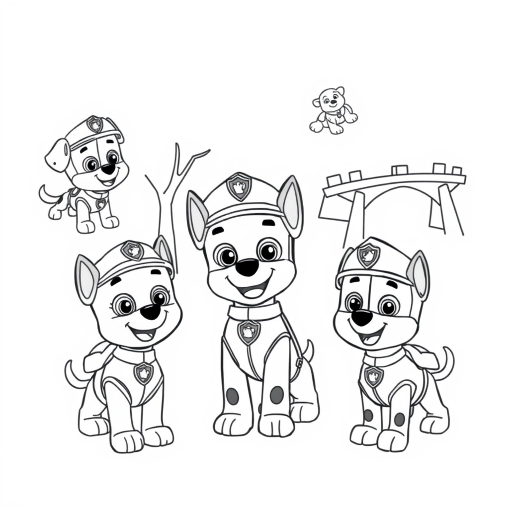 Libro para Colorear de la Patrulla Canina