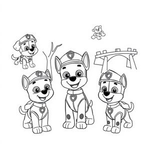 Libro para Colorear de la Patrulla Canina