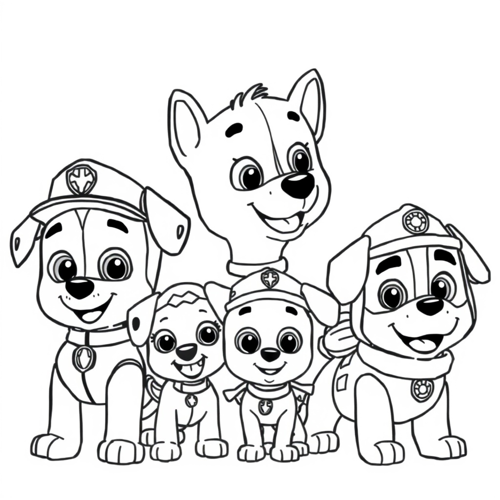 Libro de Colorear Patrulla de Cachorros