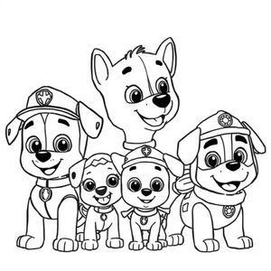 Libro de Colorear Patrulla de Cachorros