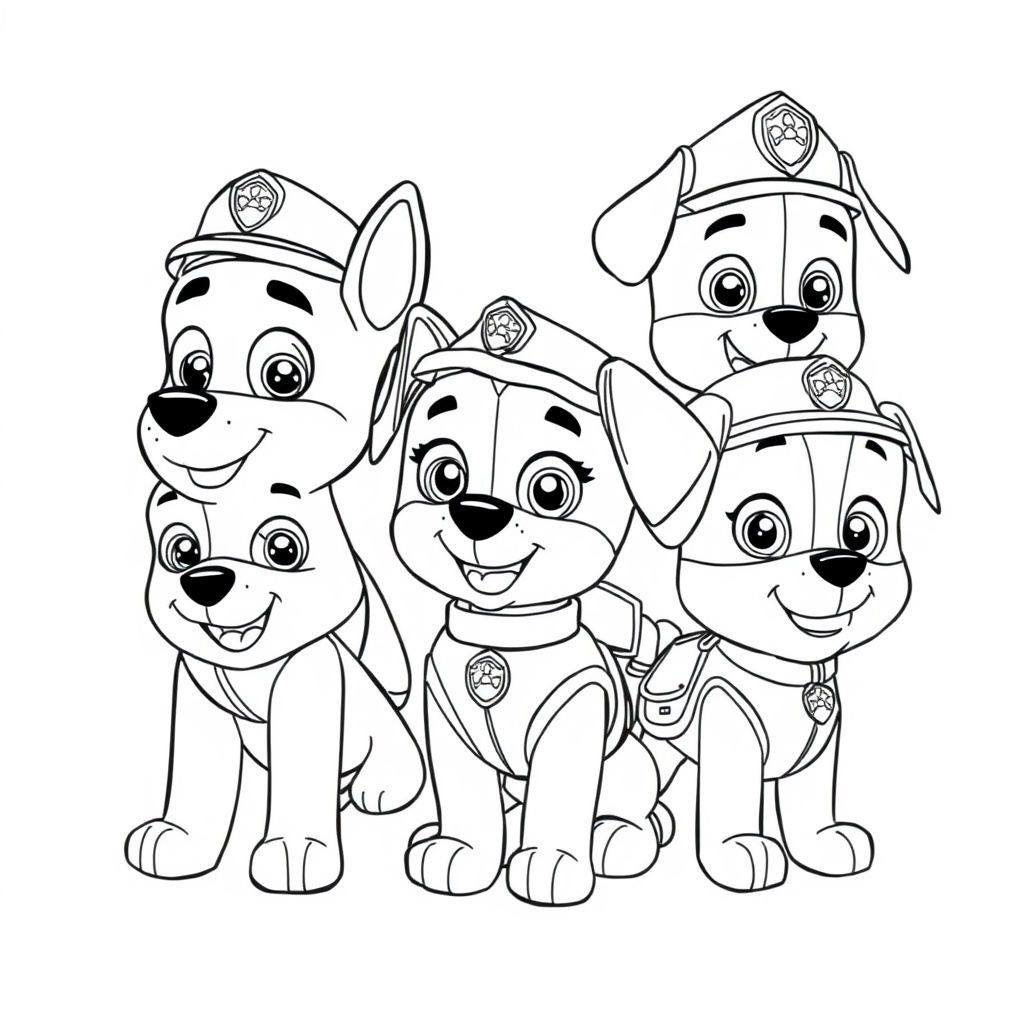 Libro para Colorear: Patrulla Canina