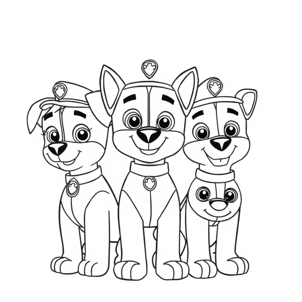 Libro para Colorear Patrulla de Cachorros