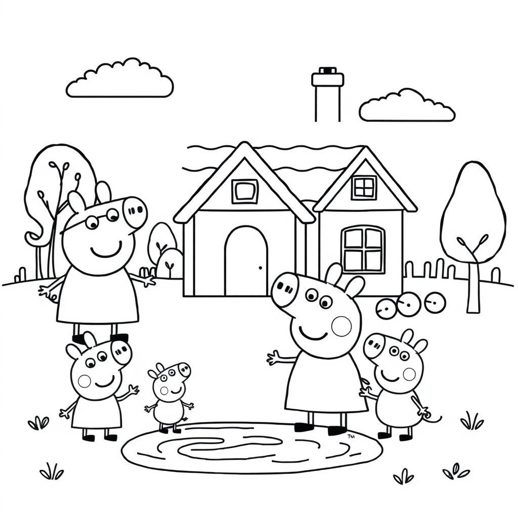 Libro de Colorear: El Mundo de Peppa