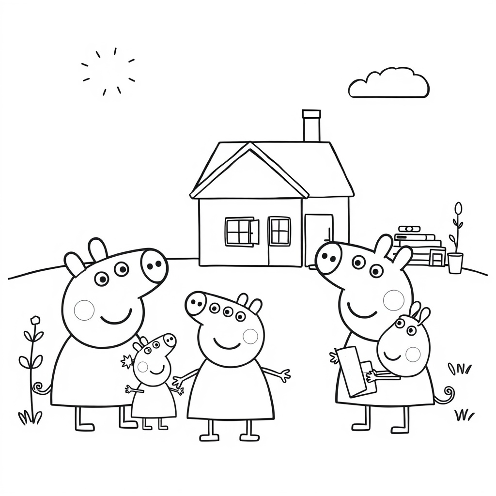 Libro para Colorear Peppa Pig