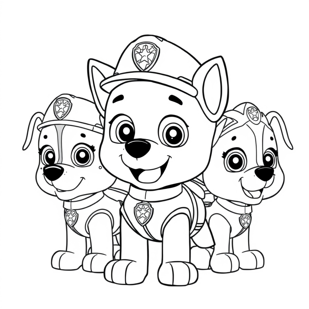 Libro para Colorear de Patrulla de Cachorros