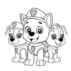 Libro para Colorear de Patrulla de Cachorros