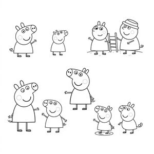 Libro para Colorear: Aventuras de Peppa Pig