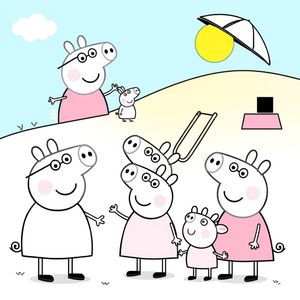 Colorea las Aventuras de Peppa