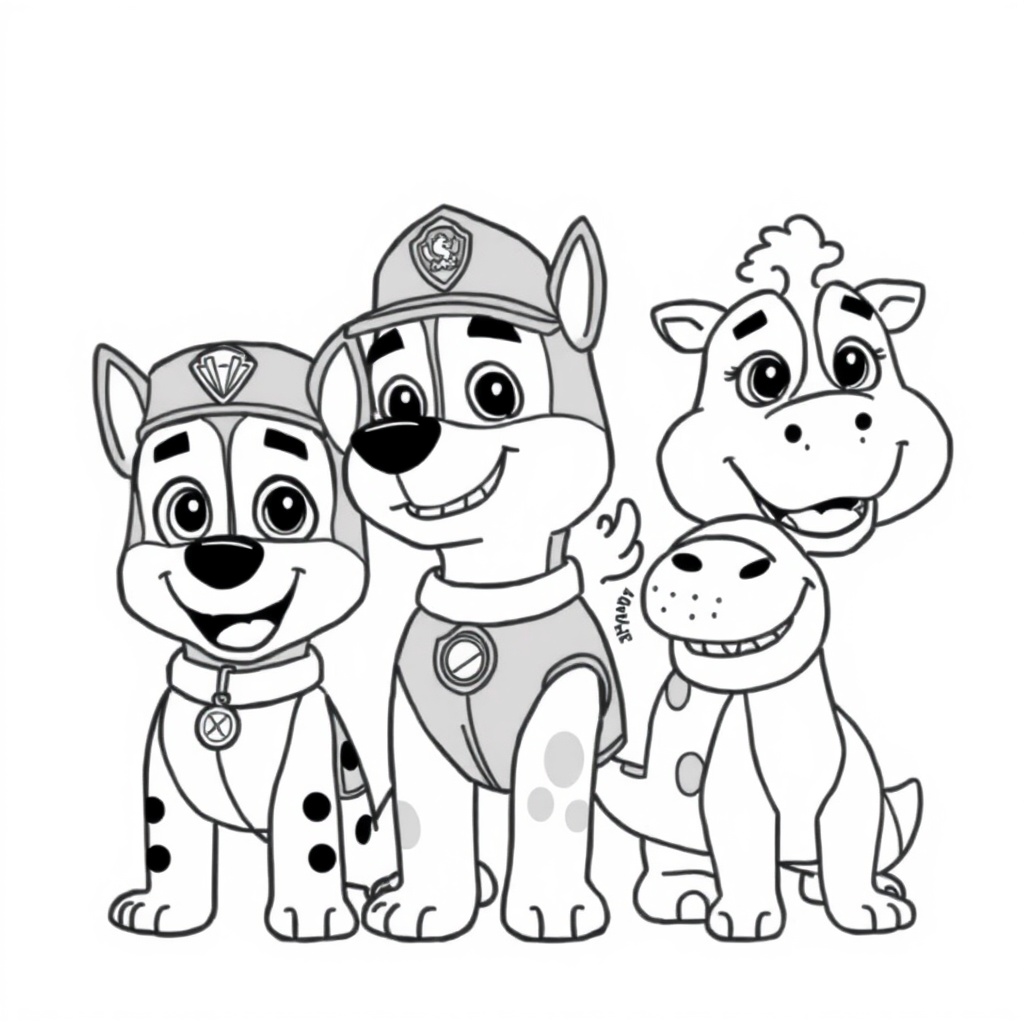 Libro para Colorear Patrulla Canina