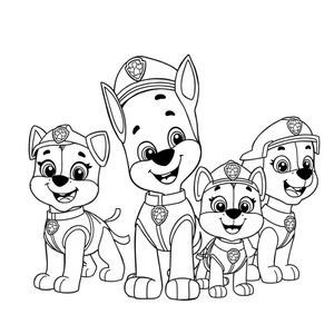 Patrulla Canina - Acción de Colorear