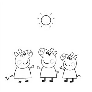 Página para Colorear de Peppa Pig