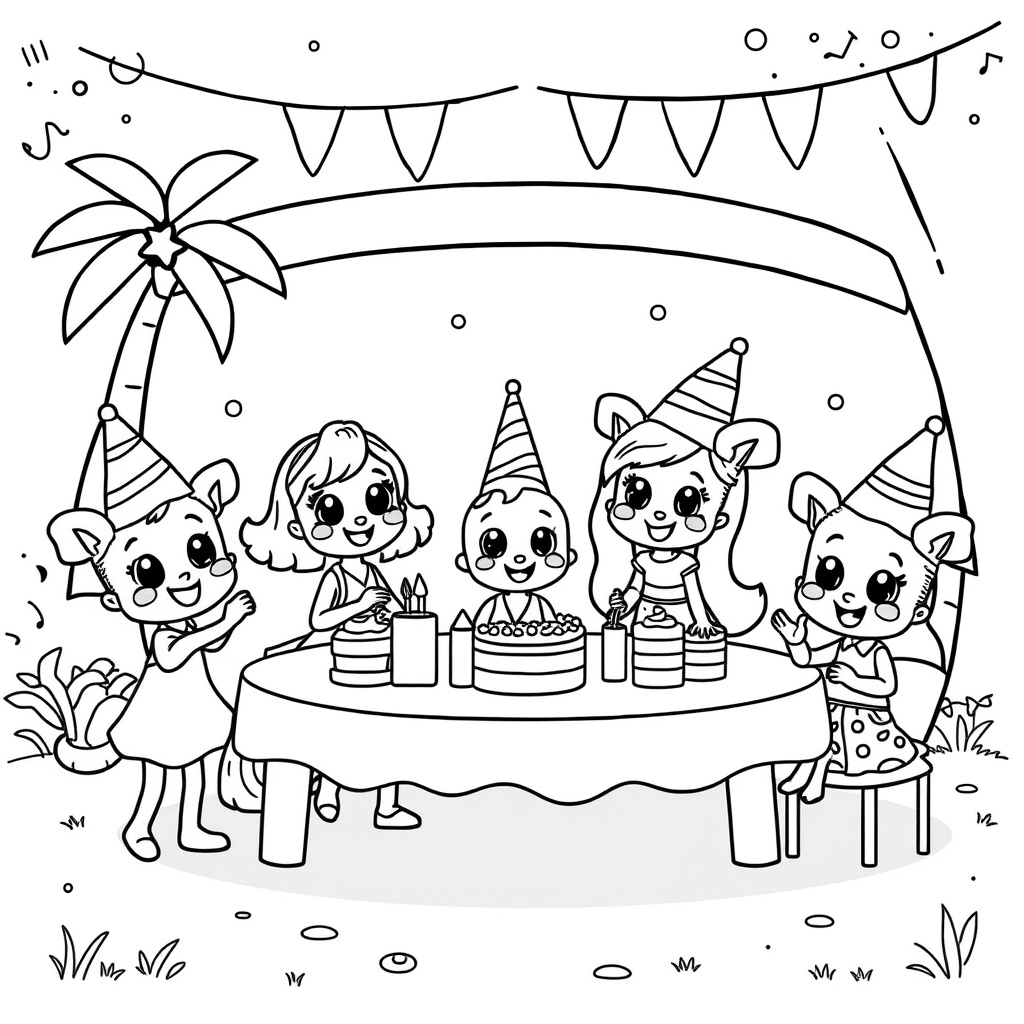 Libro para Colorear de Bluey