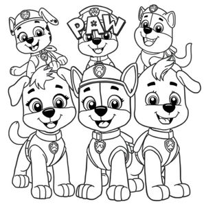 Libro para Colorear Patrulla Canina