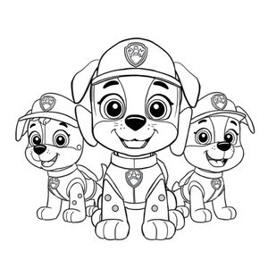 Libro para colorear de la Patrulla Canina