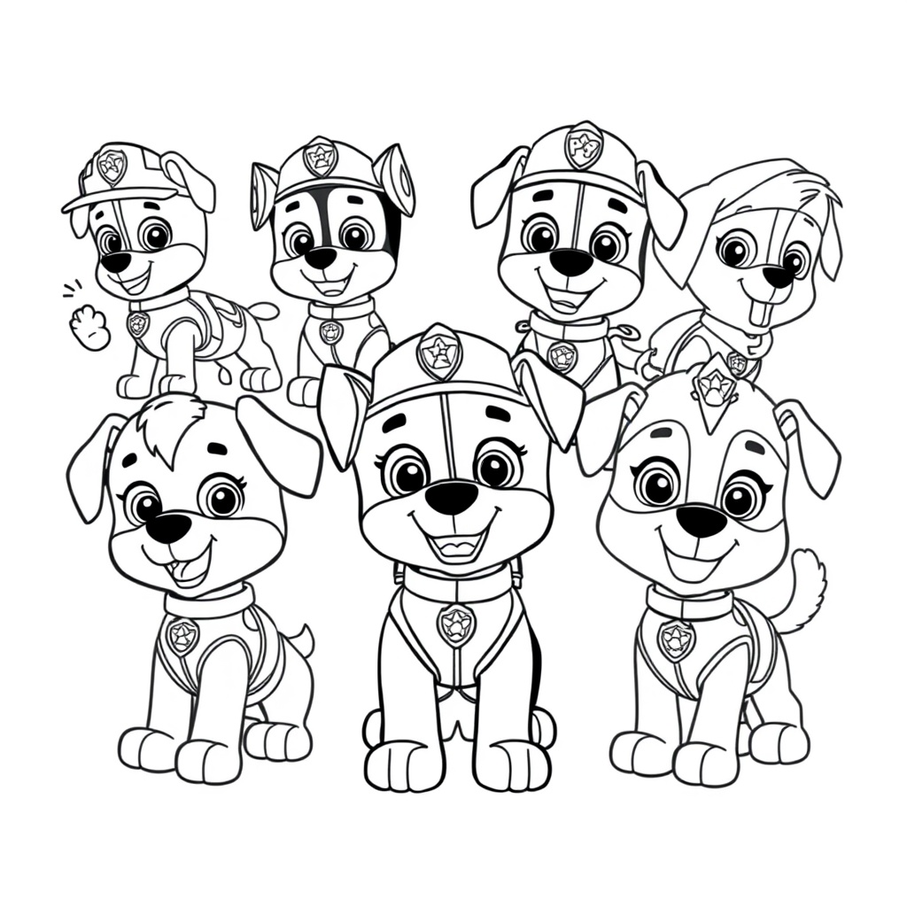 Psi Patrol: Malowanka Przygodowa