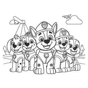 PAW Patrol: Acción de Colorear