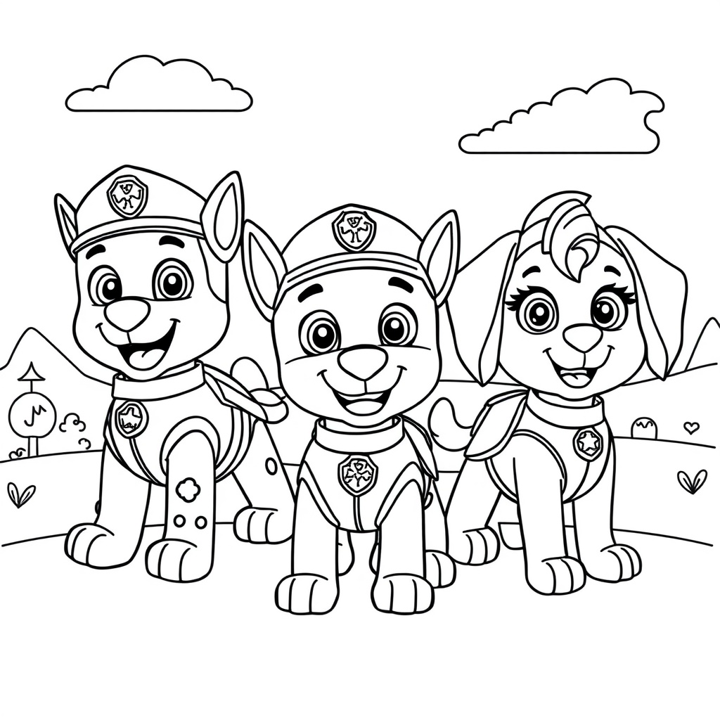 Libro para Colorear Patrulla de Cachorros