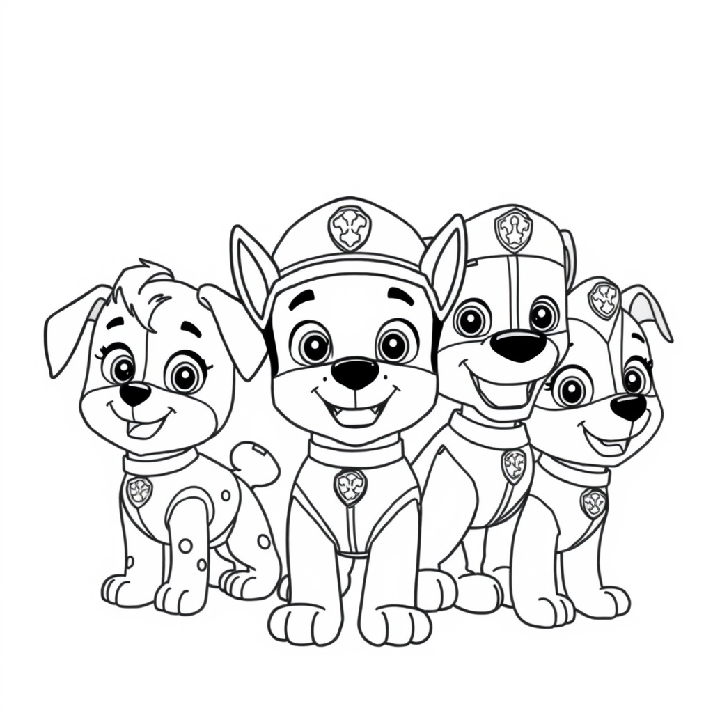 Libro para Colorear: La Patrulla Canina