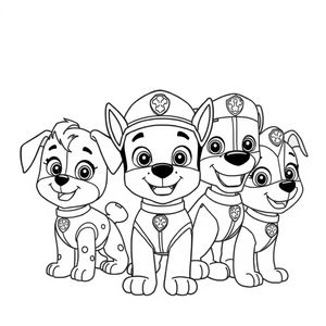 Libro para Colorear: La Patrulla Canina