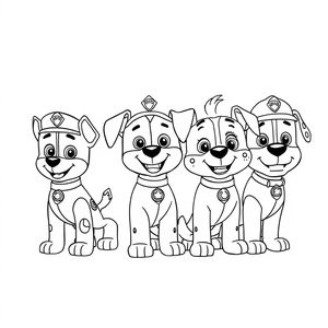 Patrulla Canina - Libro para Colorear de Acción