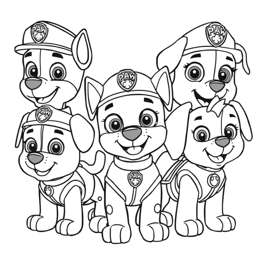 Libro para Colorear de Patrulla Canina