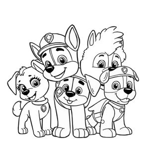 Patrulla Canina: Páginas para colorear de aventuras