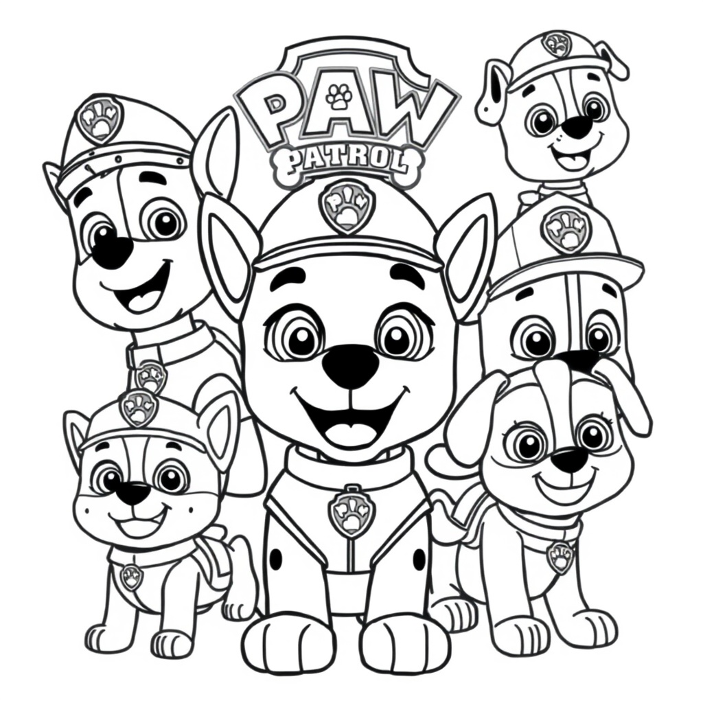 Libro para Colorear de la Patrulla Canina