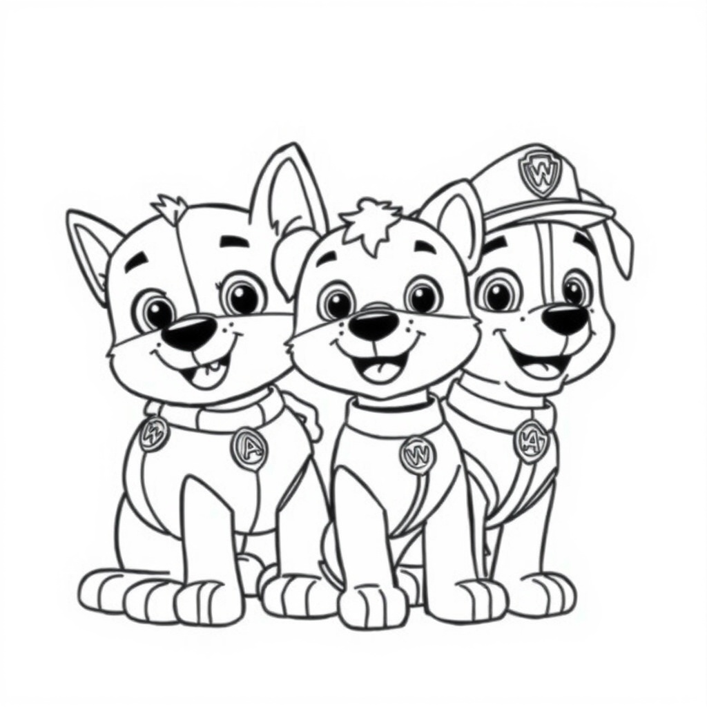 Libro para Colorear de La Patrulla Canina