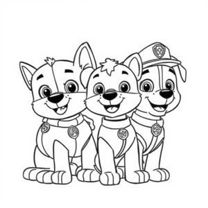 Libro para Colorear de La Patrulla Canina
