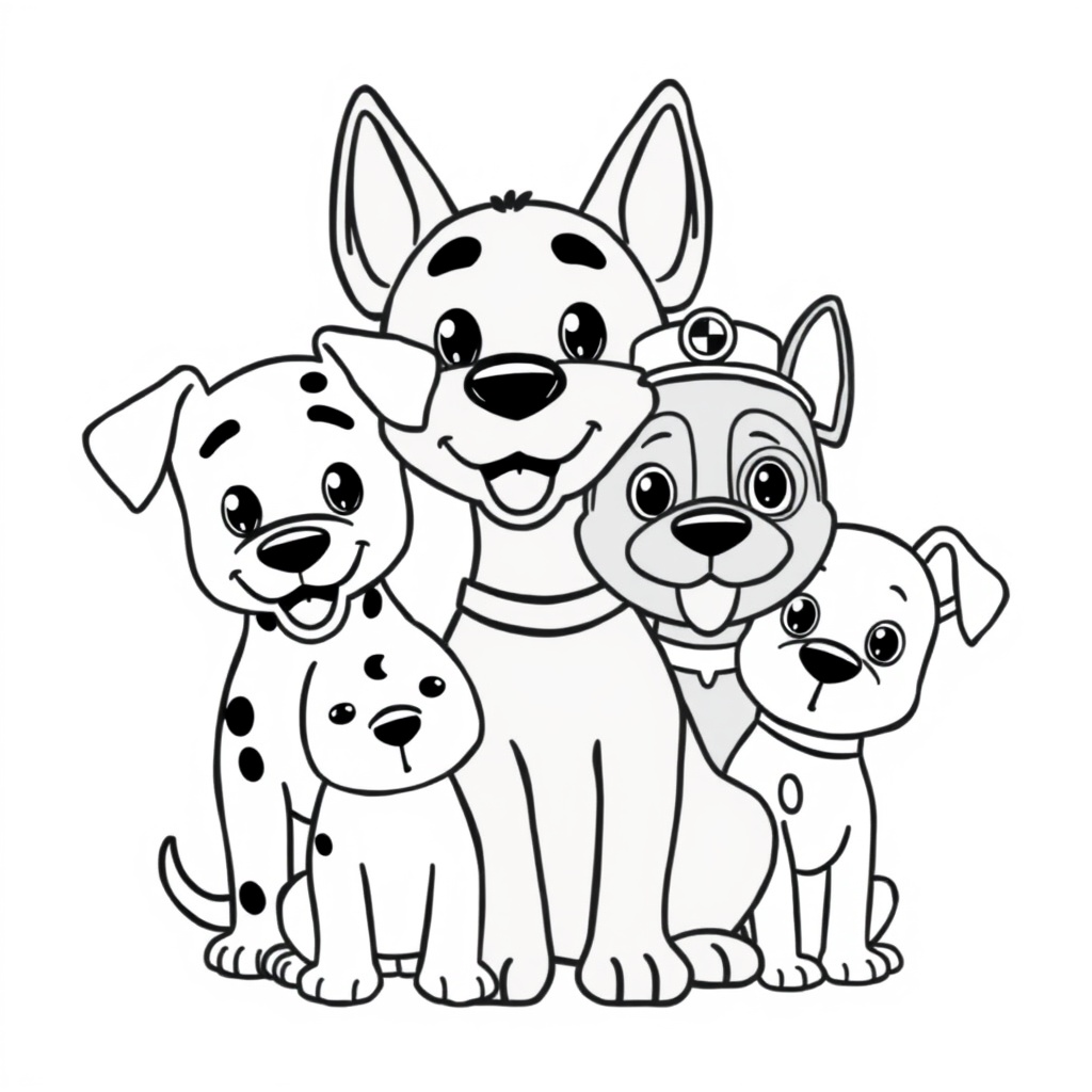 Libro para Colorear de Patrulla Canina