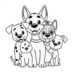 Libro para Colorear de Patrulla Canina