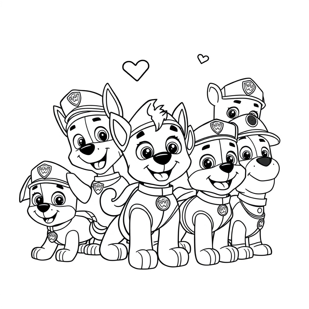 Libro para Colorear Patrulla Canina