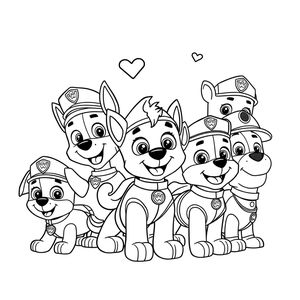 Libro para Colorear Patrulla Canina