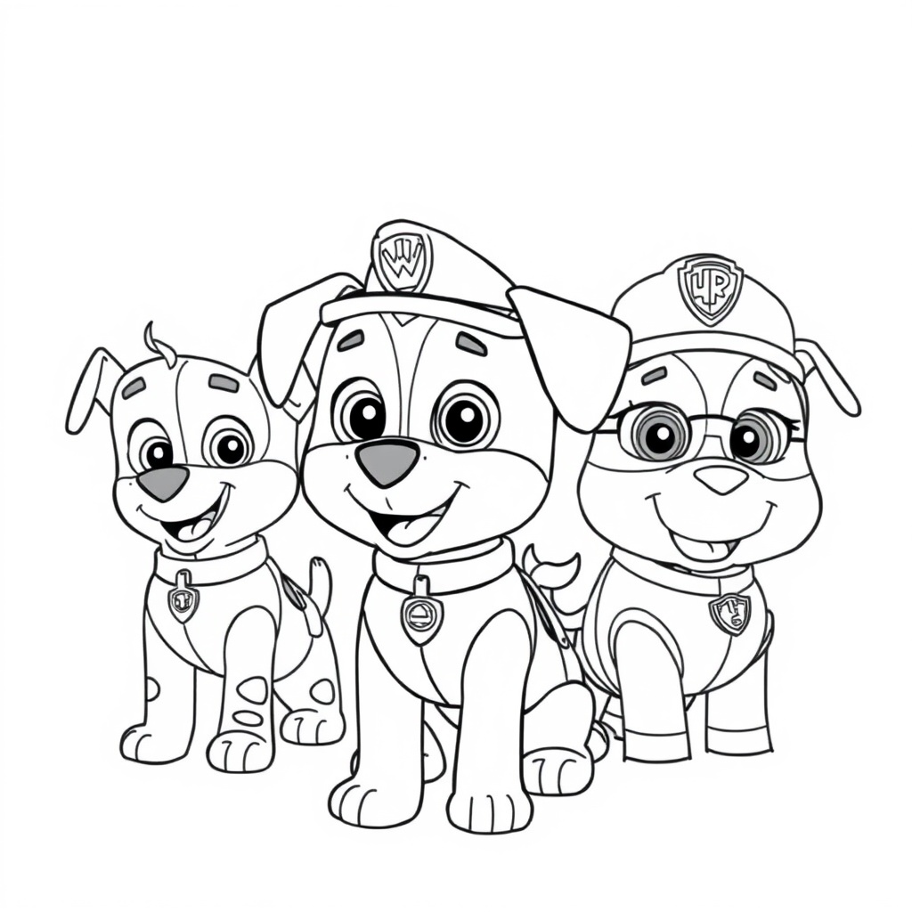 Libro para Colorear Patrulla Canina