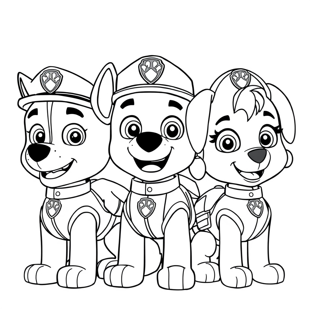 Libro para Colorear de PAW Patrol
