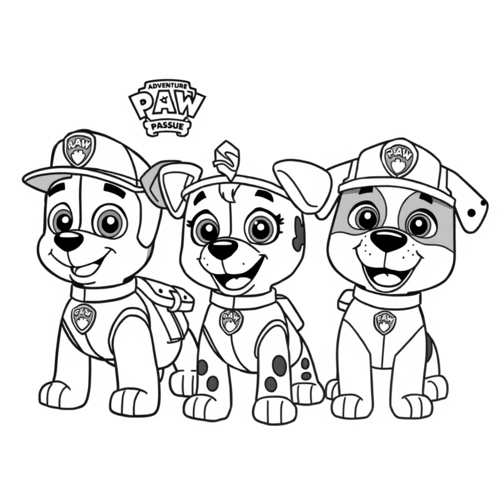 Libro para colorear: Patrulla Canina