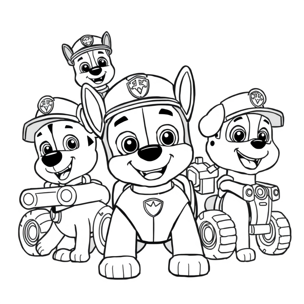Libro para Colorear: Patrulla Canina