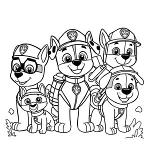 Kolorowanka PAW Patrol: Misje Bohaterskich Szczeniąt